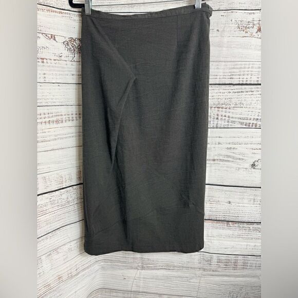 Cannisse skirt Womens size 16 gray pegged Midi studio lagenlook Woven - Picture 1 of 10